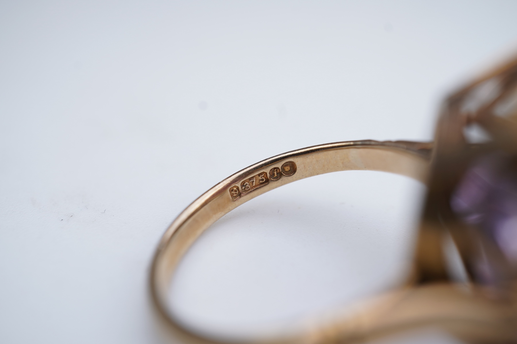 Three rings and a brooch